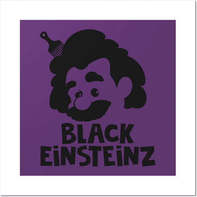 Black Einsteinz Wall Art by bigrich835